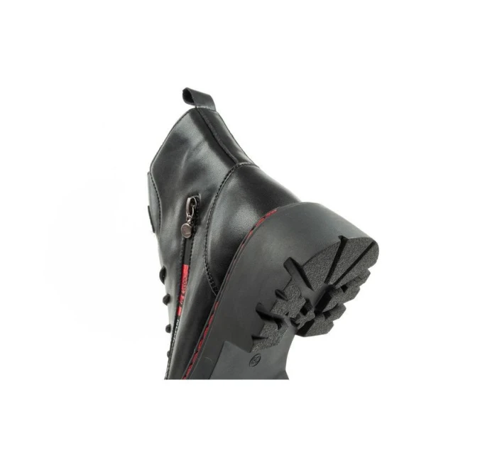 Lee Cooper boty dámské trappery dámské zateplené kožené slingbacks černé červené dámské boty