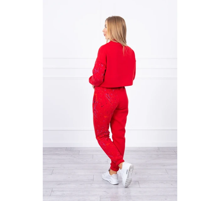 Izolovaná sada s barevným potiskem červená