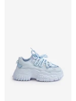 Dámské tenisky na masivní podrážce modré Nevela Dámské tenisky na masivní podrážce modré Nevela