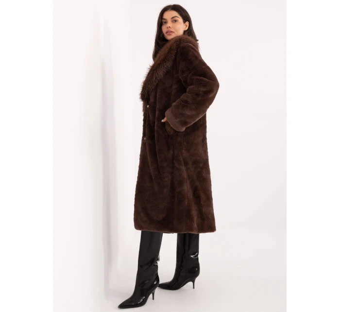 Płaszcz PL brązowy model 21749921 - FPrice Płaszcz PL brązowy model 21749921 - FPrice