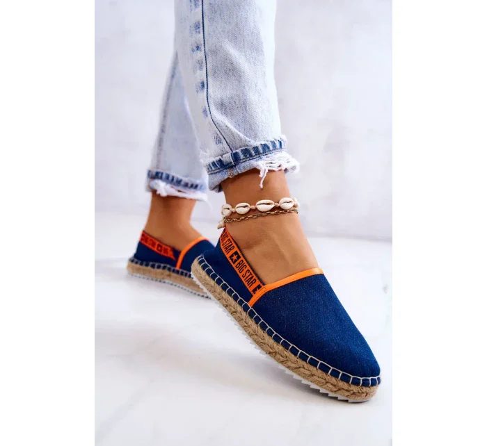 Dámské espadrilky Slip-on Big Star - tmavě modré Dámské espadrilky Slip-on Big Star - tmavě modré