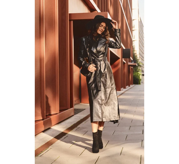 Černé semišové kotníkové boty s podpatky model 20020597 - Kesi Černé semišové kotníkové boty s podpatky model 20020597 - Kesi