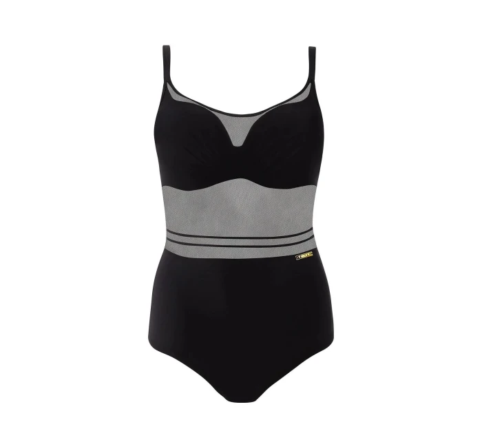 Dámské jednodílné plavky Self S 964 V2MO8 Monte Carlo 8 černé - Self