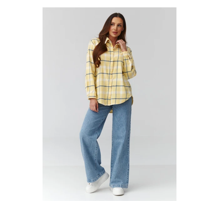 Košile s dlouhým rukávem  model 224090 Makadamia