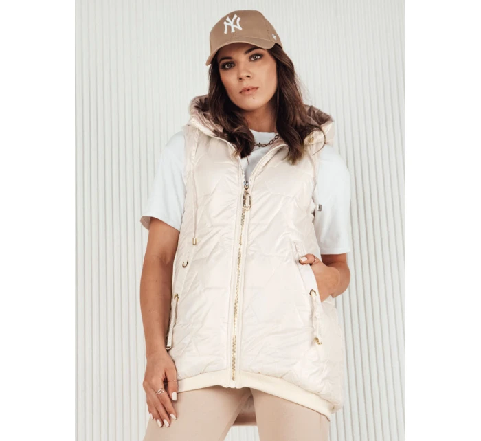 Dámská prošívaná vesta COLINE bílá FashionStreet TY4114