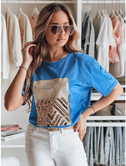 Dámské tričko CENTIA modrá FashionStreet RY2613