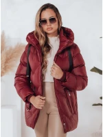 Dámská zimní bunda SALVONA červená prošívaná FashionStreet TY5005 Dámská zimní bunda SALVONA červená prošívaná FashionStreet TY5005