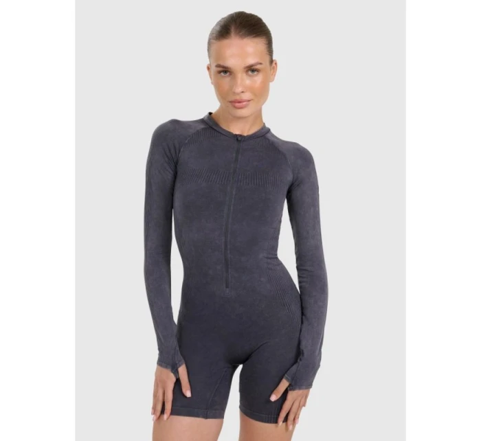 Dámský bezešvý overal na jógu a pilates 4F 4FRAW25TJUMF063-31S Dámský bezešvý overal na jógu a pilates 4F 4FRAW25TJUMF063-31S