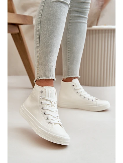 Dámské Zateplené Tenisky Z Eko Kůže Bílé Big Star model 21669546 - Big Star Shoes