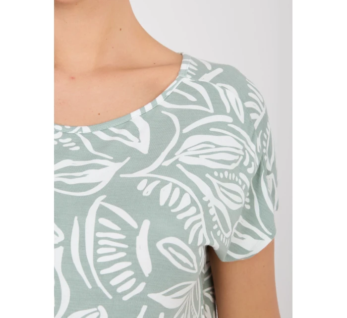 T shirt model 22031421 pistacjowy - FPrice