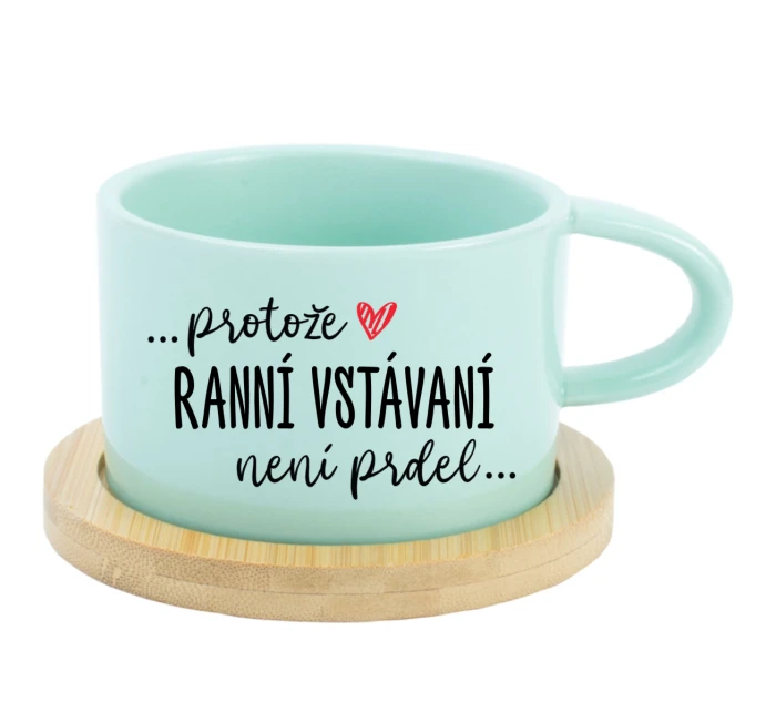 Hrníček makronka - Protože [doplň si sám] není prdel