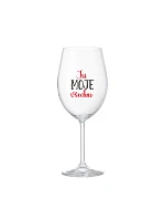 JSI MOJE VŠECHNO - čirá sklenice na víno 350 ml
