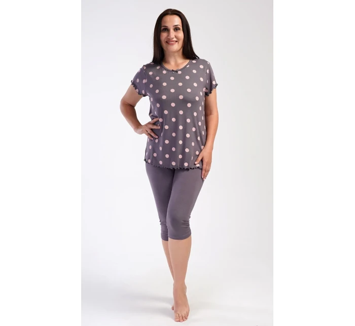 Dámské pyžamo kapri Puntík Dámské pyžamo kapri Puntík