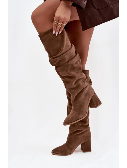 Kozačky na podpatku  model 219402 Step in style