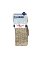Zimní unisex ponožky NORWEGIAN STYLE SOCKS - BELLINDA - šedá