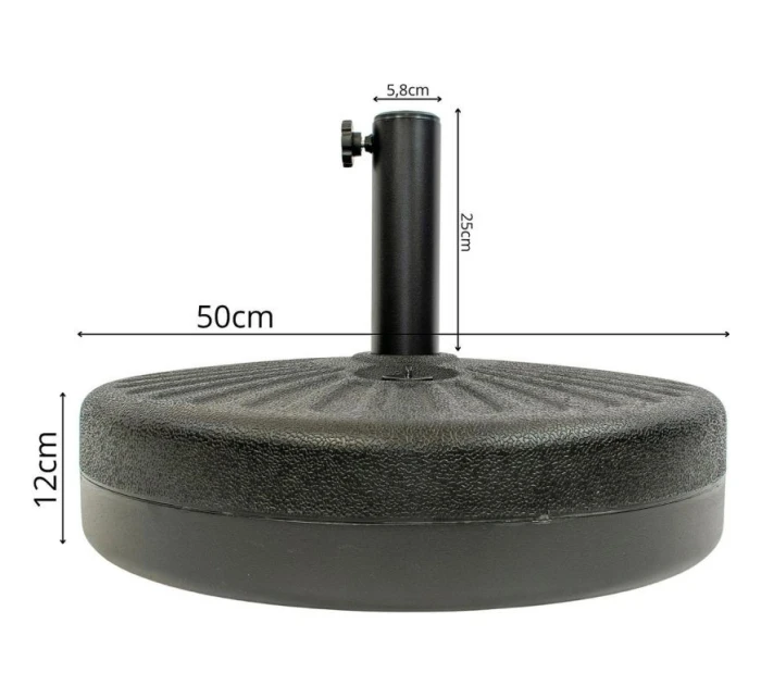 ZÁKLADNA PRO ZAHRADNÍ SLUNEČNÍK 22 KG SASKA GARDEN