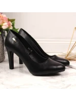 Dámské černé lodičky na podpatku W - Sergio Leone