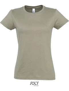 SOL'S Imperial Women Dámské tričko z těžké bavlny 25.1502 khaki