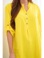 Halenka s delším zadním dílem tmavě žlutá