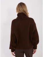 Sweter IN SW model 21782544 ciemny brązowy - FPrice