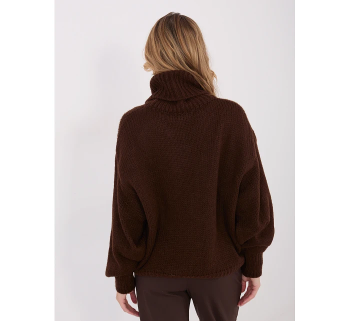 Sweter IN SW model 21782544 ciemny brązowy - FPrice