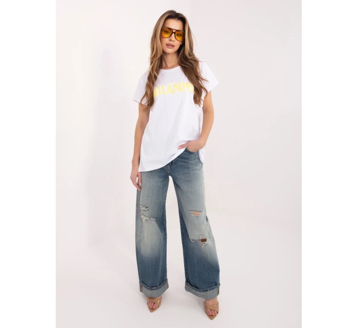 RV tričko TS A1206.84 bílá žlutá