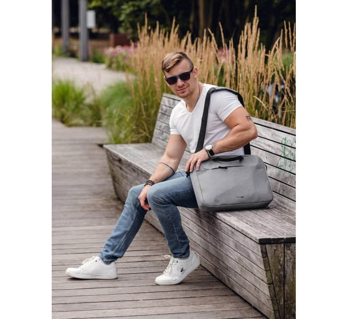Pánská taška na notebook Vuch Mailo Grey