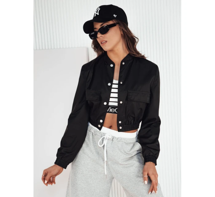 Dámská přechodná bunda bomber černá model 21973897 - Dstreet