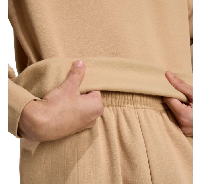 Pánská mikina adidas Essentials Loose Fit 3 Bar Logo béžová JX5668 pánská