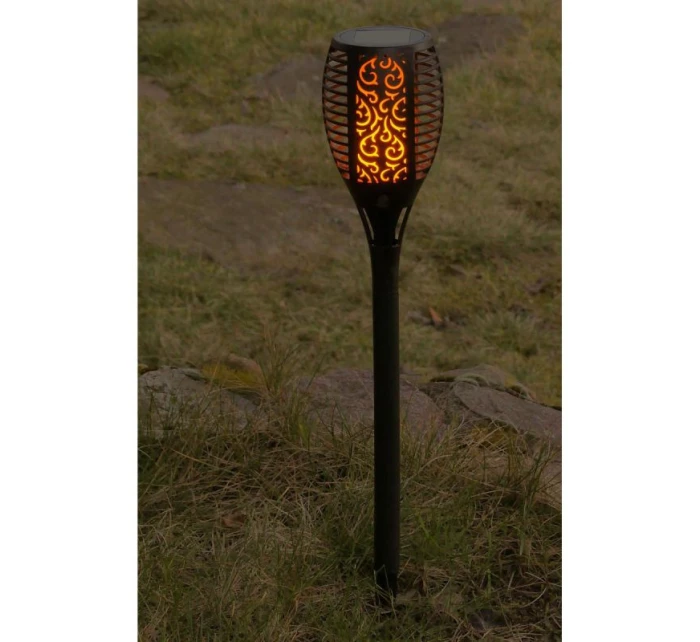 SOLÁRNÍ SVÍTILNA TANČÍCÍ PLAMENY 12X12X78CM 36 LED XXXL SOLÁRNÍ SVÍTILNA TANČÍCÍ PLAMENY 12X12X78CM 36 LED XXXL