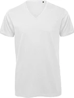 B&C Inspire V T /men_° Pánské tričko s výstřihem do V 01.TM44 white