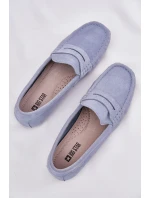 Semišové Dámské Mokasíny Big Star model 21693799 Modré - Big Star Shoes Semišové Dámské Mokasíny Big Star model 21693799 Modré - Big Star Shoes