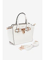 Taška z Kůže Bílá model 22220995 - Flora&Co Taška z Kůže Bílá model 22220995 - Flora&Co