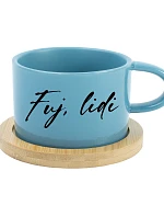 FUJ, LIDI - modrý hrníček makronka 200 ml