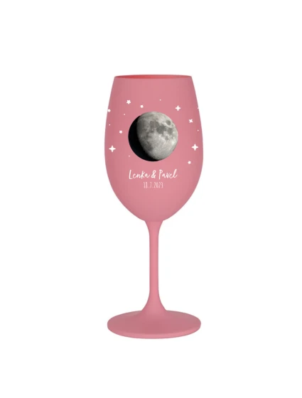 Personalizovaná sklenice s měsíční fází 