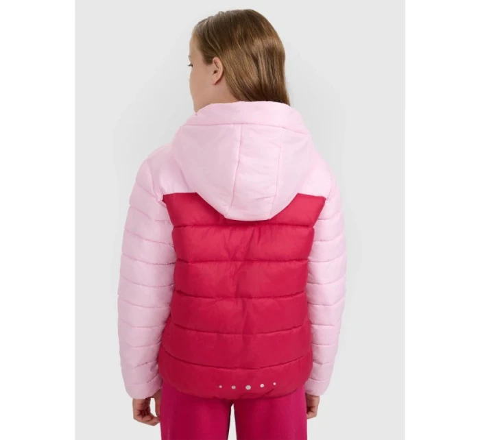 Dívčí péřová bunda se syntetickou výplní model 21757029 - 4F Dívčí péřová bunda se syntetickou výplní model 21757029 - 4F