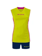 Sportovní souprava Givova Elica KIT C58 žlutá a tmavě modrá