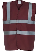 HVW 100 HiVis bezpečnostní vesta model 22502123 maroon - Yoko HVW 100 HiVis bezpečnostní vesta model 22502123 maroon - Yoko