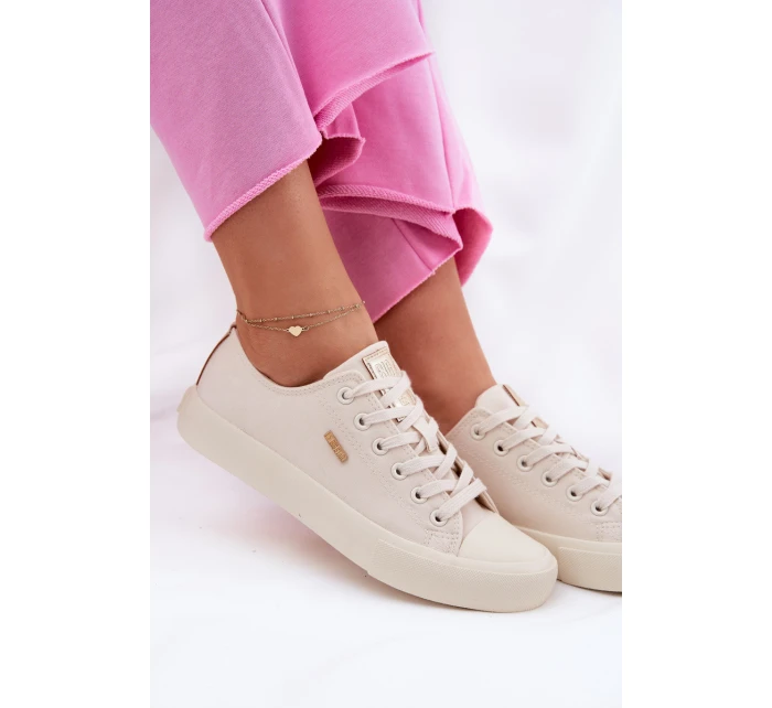 Dámské Textilní Tenisky Big Star model 21692161 Béžové - Big Star Shoes Dámské Textilní Tenisky Big Star model 21692161 Béžové - Big Star Shoes