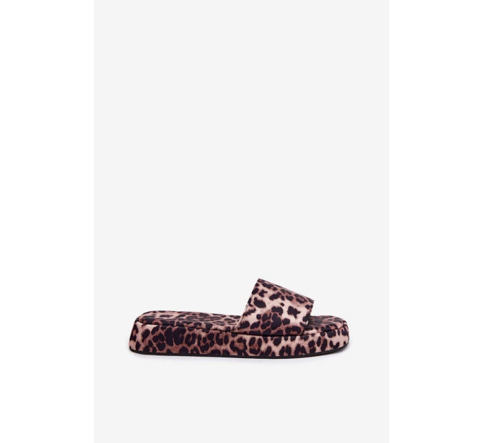 Dámské Pantofle Na Platformě Panterka Dovasse Dámské Pantofle Na Platformě Panterka Dovasse