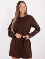 Šaty MI SK 4303.62 hnědé Šaty MI SK 4303.62 hnědé