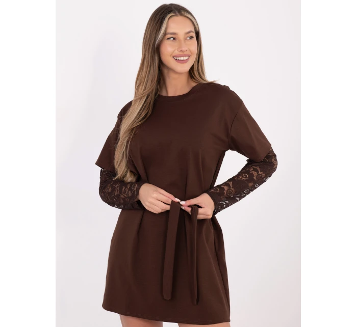 Šaty MI SK 4303.62 hnědé Šaty MI SK 4303.62 hnědé