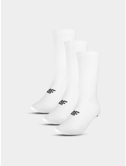 Dámské ponožky casual nad kotník (3pack) 4F - bílé