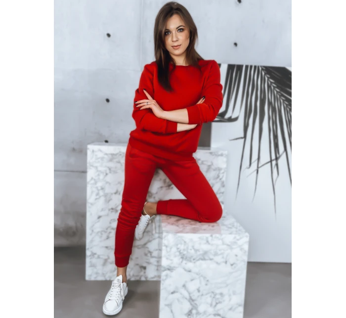 Dámská tepláková souprava FITT červená FashionStreet AY0794