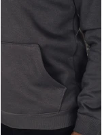 Pánská grafitová mikina s potiskem FashionStreet BX5888