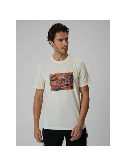 T-shirt regular z nadrukiem męski 4F 4FRSS26TTSHM4238-11S T-shirt regular z nadrukiem męski 4F 4FRSS26TTSHM4238-11S