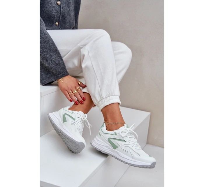 Dámské Sportovní Boty Big Star NN274A095 HI-POLY SYSTEM Bílá-Zelená Dámské Sportovní Boty Big Star NN274A095 HI-POLY SYSTEM Bílá-Zelená