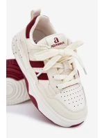 Dětské Tenisky Na Platformě Bežovo-Červené Grellio