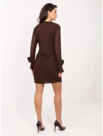 Sukienka IT SK model 21793787 ciemny brązowy - FPrice Sukienka IT SK model 21793787 ciemny brązowy - FPrice