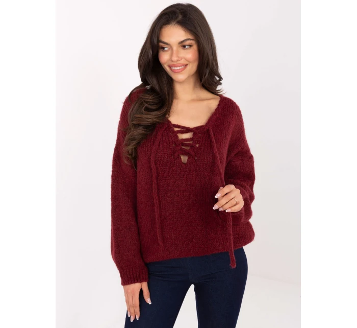 Jumper MI SW 0919.18 bordó Jumper MI SW 0919.18 bordó